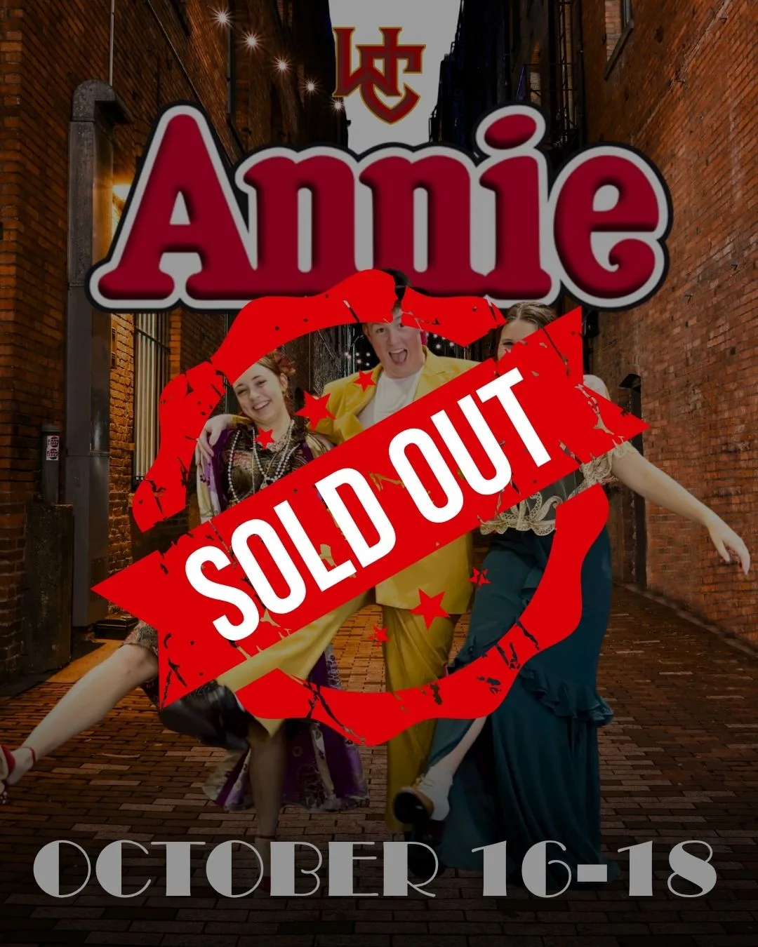 Annie The Musical Opens October 16-18